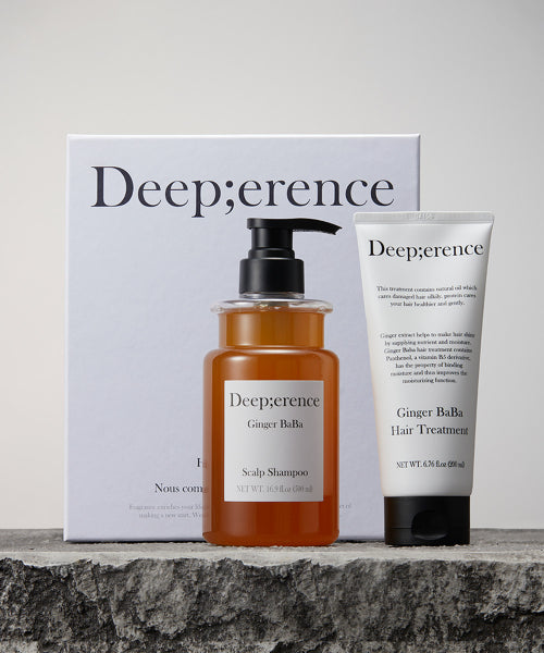 DEEPERENCE Ginger Baba Scalp Hair Care Duo Set (Shampoo + Treatment)