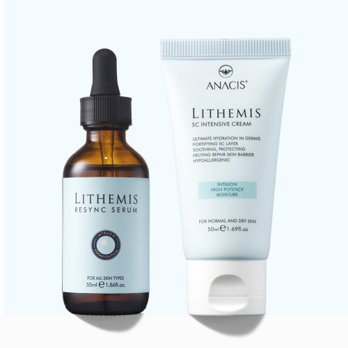 LITHEMIS Ceramide peptide hyaluronic acid quick drying regenerating ampoule cream for extremely dry skin (2 types)