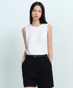 MUSINSA STANDARD WOMAN MUSINSA STANDARD WOMAN Women's Basic Sleeveless Top (White)