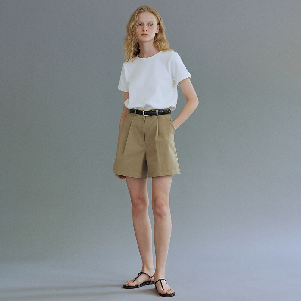 URAGO Waffle half t-shirt_3colors