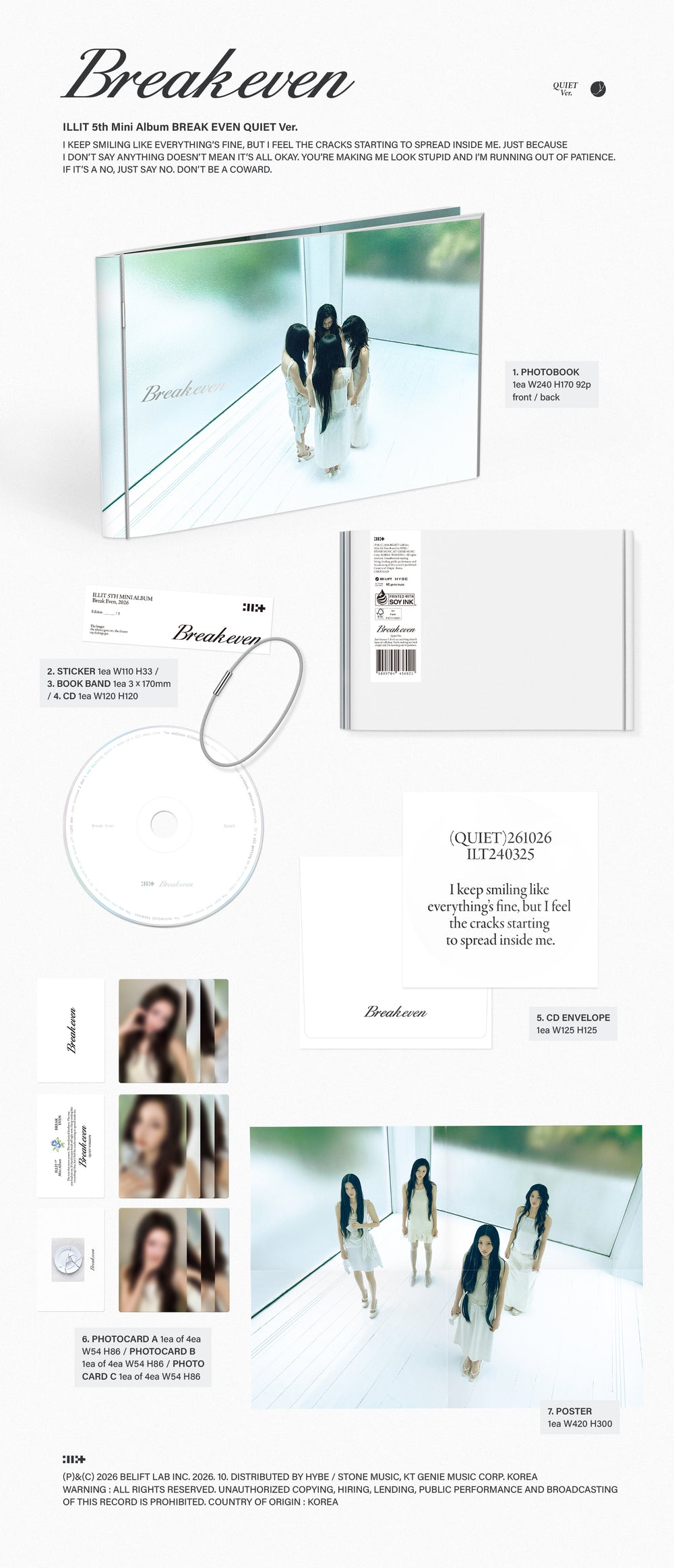 [DISNEY RUN] 5th Mini Album ‘BREAK EVEN’ (Set) detail 3