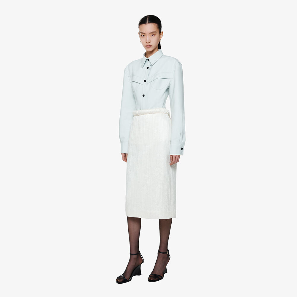 YCH PENCIL SKIRT IVORY (F24SK5041IV)
