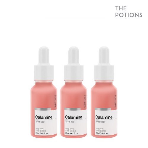 THE POTIONS Calamine ampoule set of 3