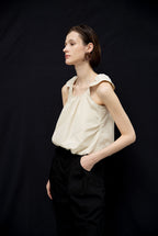OUI MAIS NON Cloud cotton sleeveless top