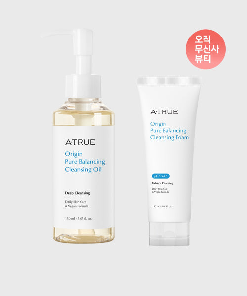 ATRUE [SET] Origin Pure Balancing Cleansing Oil + Origin Pure Balancing Cleansing Foam