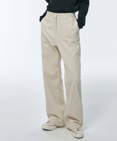 MUSINSA STANDARD WOMAN Women's Wide Corduroy Pants Cream