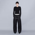 YCH TWIST FRONT KNIT TOP BLACK (W23KT802BK)
