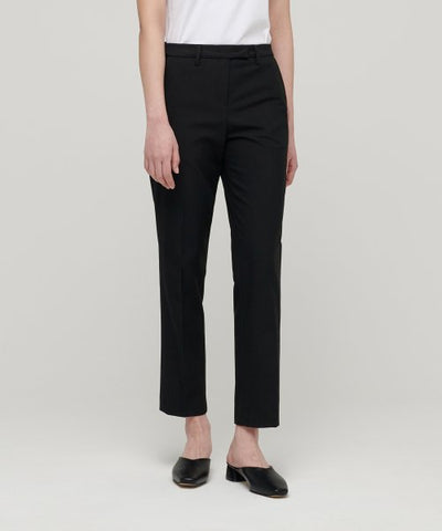 MUSINSA STANDARD WOMAN Women's Slim Straight Slacks [Black]