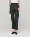 MUSINSA STANDARD WOMAN MUSINSA STANDARD WOMAN Women's Slim Straight Hidden Banding Slacks [Gray]