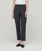 MUSINSA STANDARD WOMAN MUSINSA STANDARD WOMAN Women's Slim Straight Hidden Banding Slacks [Gray]