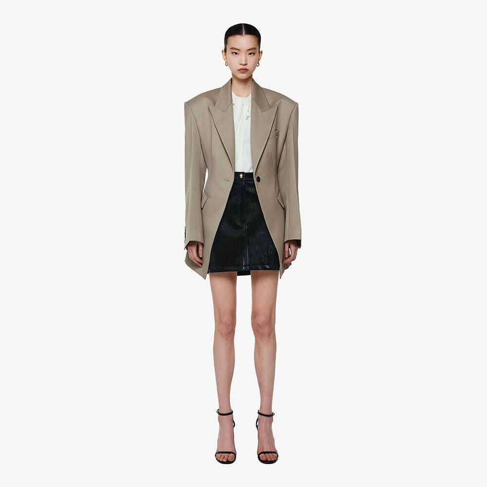 YCH SINGLE-BRESTED TAILORED JACKET KHAKI (F24JK1091KK)
