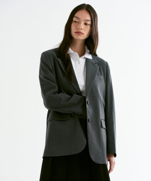 MUSINSA STANDARD WOMAN MUSINSA STANDARD WOMAN Women's Oversized Blazer Gray