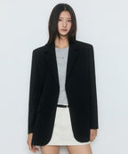 MUSINSA STANDARD WOMAN MUSINSA STANDARD WOMAN Women's Oversized Blazer [Black]