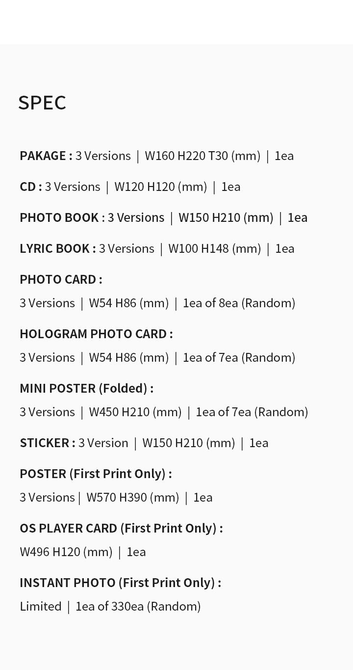 1st Studio Album 'DIMENSION : DILEMMA' (Random) detail 3