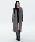 MUSINSA STANDARD WOMAN MUSINSA STANDARD WOMAN Cashmere Blend Chester Long Coat [Medium Gray]