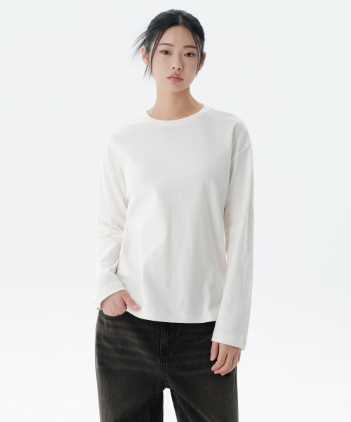 MUSINSA STANDARD WOMAN MUSINSA STANDARD WOMAN T-Shirt Cream