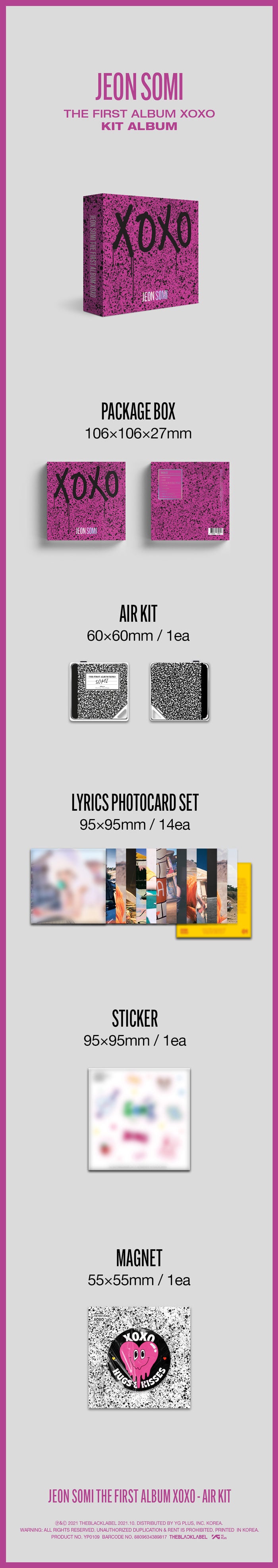 JEON SOMI - THE FIRST ALBUM [XOXO] KiT ALBUM detail 2