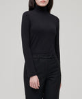 MUSINSA STANDARD WOMAN MUSINSA STANDARD WOMAN T-Shirt Slim Turtleneck [Black] (Size S)