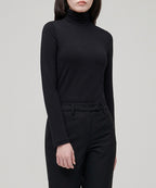 MUSINSA STANDARD WOMAN MUSINSA STANDARD WOMAN T-Shirt Slim Turtleneck [Black] (Size S)