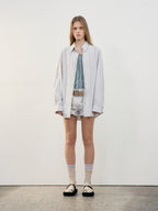 LOW CLASSIC STRIPE CLASSIC SHIRT_BLUE_LW251SH02BL