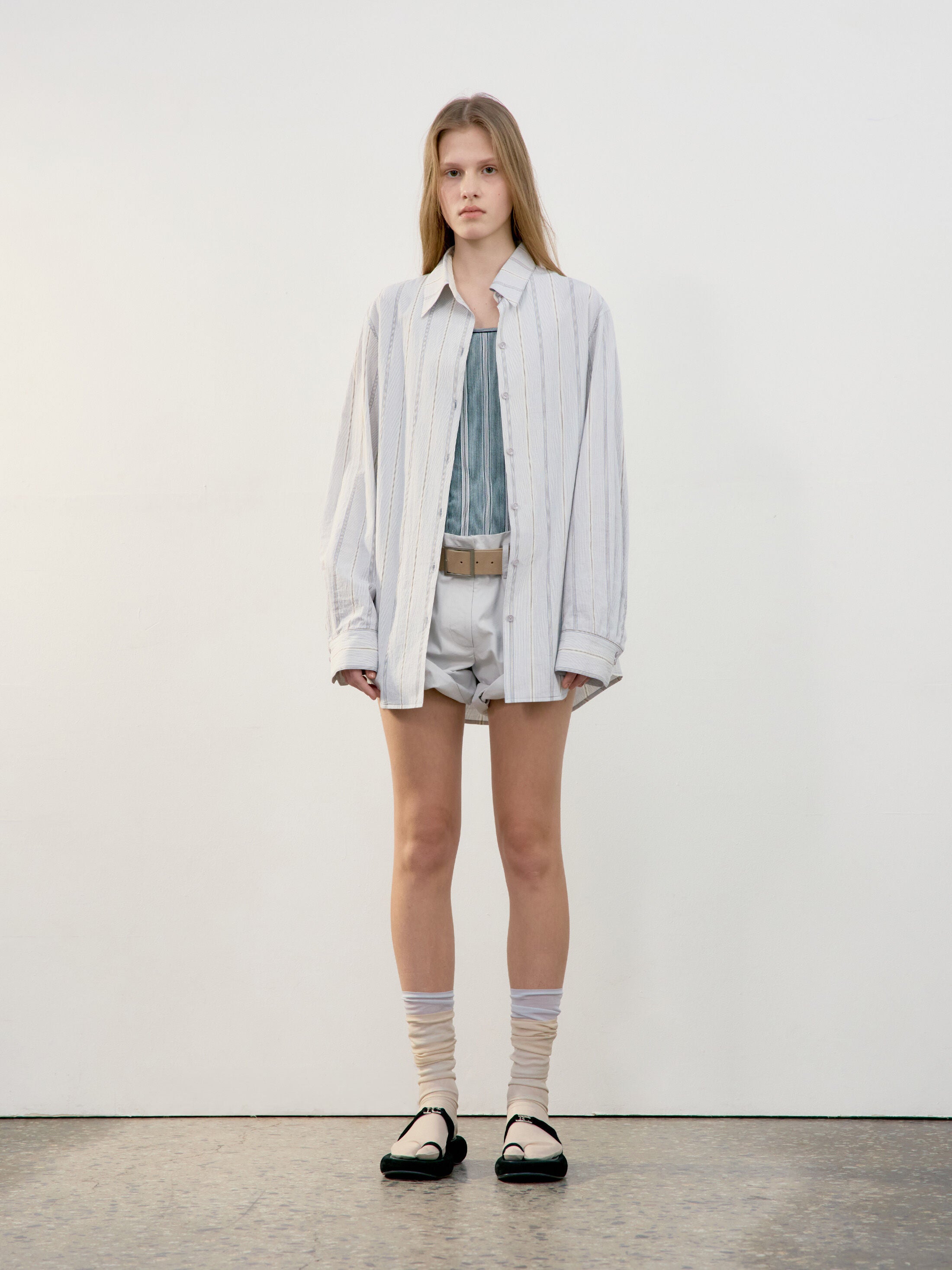 LOW CLASSIC STRIPE CLASSIC SHIRT_BLUE_LW251SH02BL