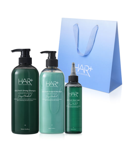 HAIRPLUS Ofresh Oily Scalp Scaling Dandruff Clinic Gift Set (Hair Loss Relief Functional)