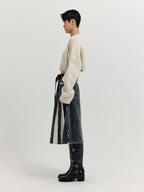 EENK EENK XRI Fisherman Knit Crop Pullover - Ivory