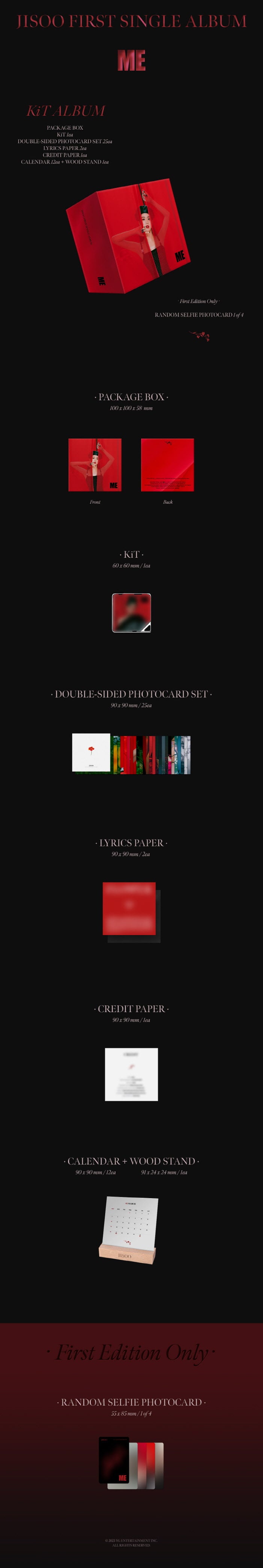 JISOO - [JISOO FIRST SINGLE ALBUM] (KiT ALBUM) detail 2