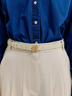 EENK EENK XLEAT Pleated Wide Pants - Ivory