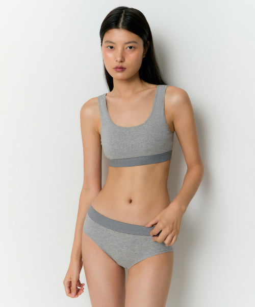 MUSINSA STANDARD WOMAN MUSINSA STANDARD WOMAN Women's Cotton Bra Top Medium Gray