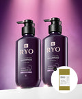 RYO Jayangyunmo 9EX hair loss symptom professional care shampoo for oily scalp 400ml 2 packs