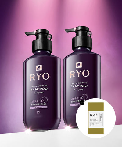 Jayangyunmo 9EX hair loss symptom professional care shampoo for oily scalp 400ml 2 packs