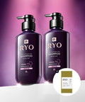 RYO Jayangyunmo 9EX hair loss symptom professional care shampoo for normal dry scalp 400ml 2 packs