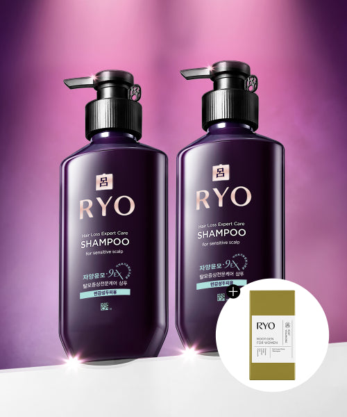 RYO Jayangyunmo 9EX hair loss symptom professional care shampoo for sensitive scalp 400ml 2 packs