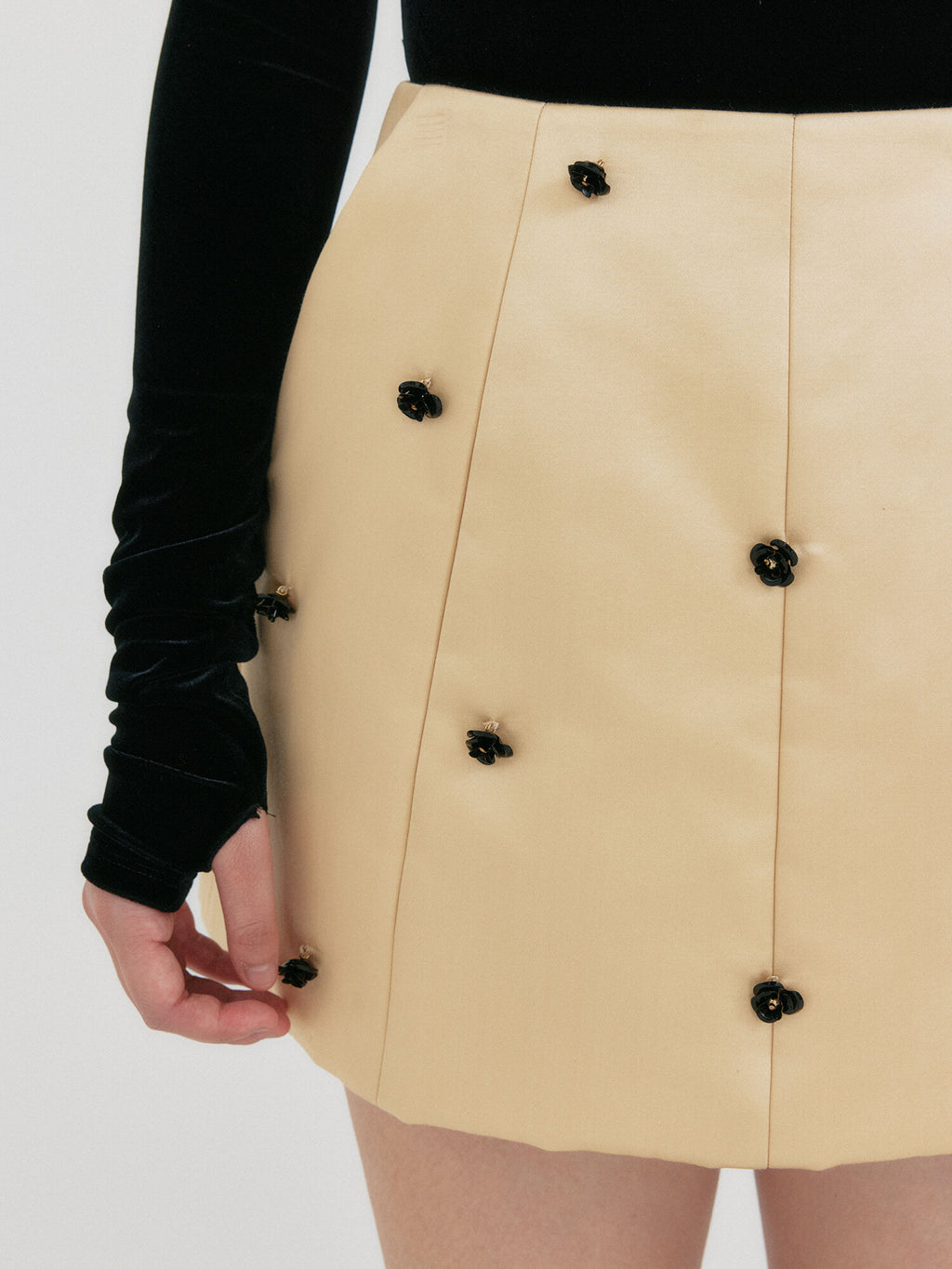 EENK ZOII A-line Flower Mini Skirt - Yellow
