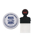 REUZEL Clay matte pomade 95g + pomade-specific comb