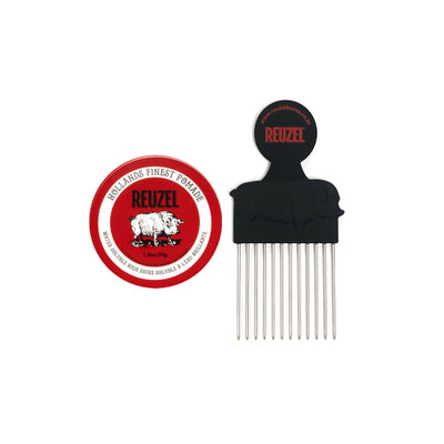 35g of red water-based pomade + pomade-specific comb