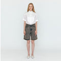 EENK EENK WECO Denim Biker Shorts - Khaki Blue