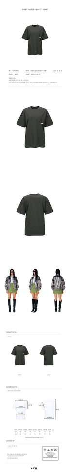 YCH SHORT-SLEEVE POCKET T-SHIRT SLATE (F23TO906SL)