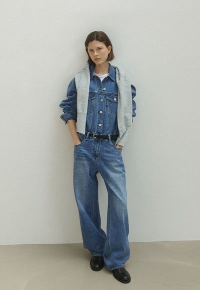 ATELIER NAIN Denim Overall Jumpsuit