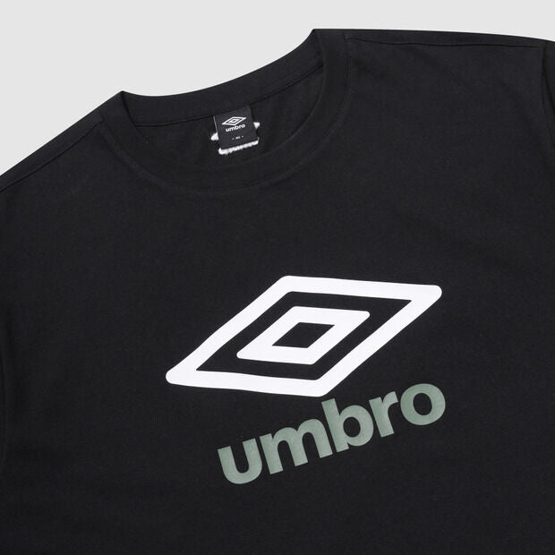 UMBRO Essential Big Logo Short Sleeve T-Shirt Black UR123CRS18