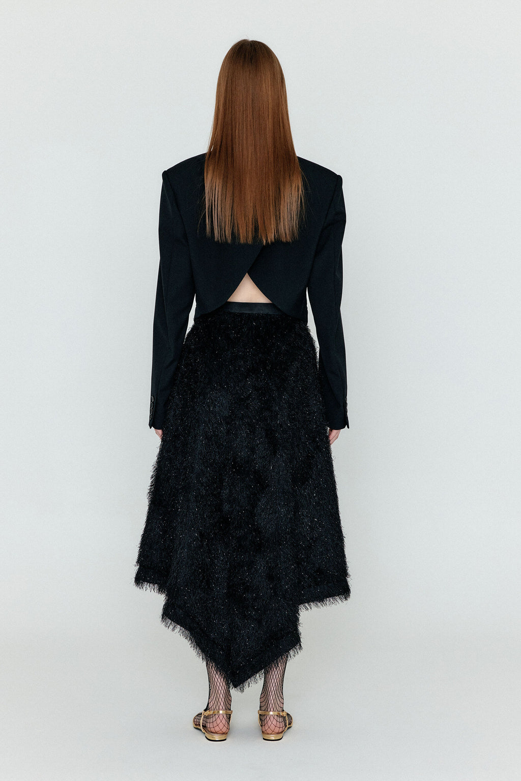 EENK EENK WOLIKA Asymmetric Hem Skirt - Black