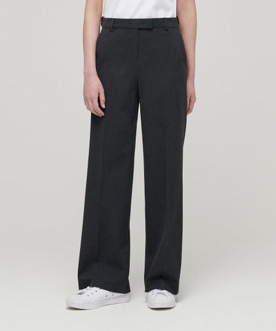 MUSINSA STANDARD WOMAN Slacks Charcoal Gray
