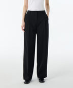 MUSINSA STANDARD WOMAN MUSINSA STANDARD WOMAN Slacks Waist Bandless Wide [Black]