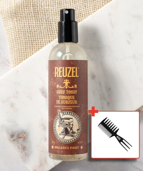 REUZEL Surf Tonic 355ml / Multi Pomade Comb provided