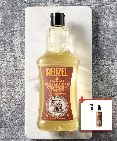 REUZEL Daily shampoo 1000ml / liter pump, surf tonic 355ml provided