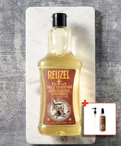 Daily shampoo 1000ml / liter pump, surf tonic 355ml provided