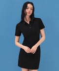 MUSINSA STANDARD WOMAN MUSINSA STANDARD WOMAN Women’s Pique Polo One-Piece Black