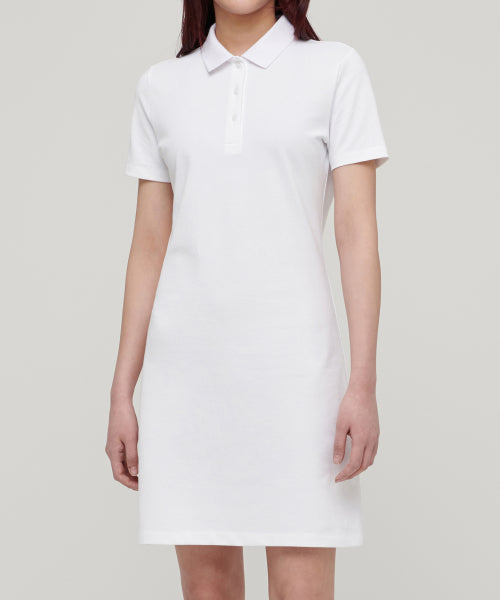 MUSINSA STANDARD WOMAN MUSINSA STANDARD WOMAN Women’s Pique Polo One Piece (White)