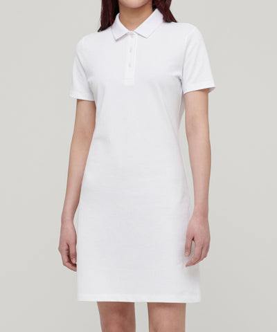 MUSINSA STANDARD WOMAN Women’s Pique Polo One Piece (White)